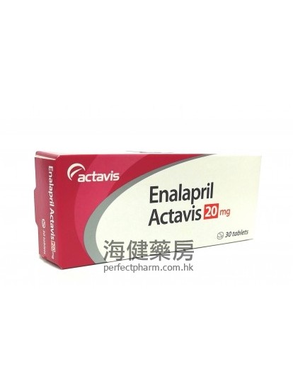 Enalapril Actavis 20mg 30Tablets