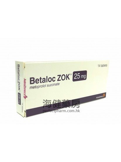 Betaloc Zok 25mg 14Tablets 