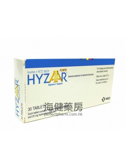 海捷亞 100 Hyzaar Forte 30Tablets 