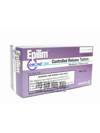 穩得寧 Epilim Chrono 300mg (Valproate) 100Controlled Release Tablets （丙戊酸）