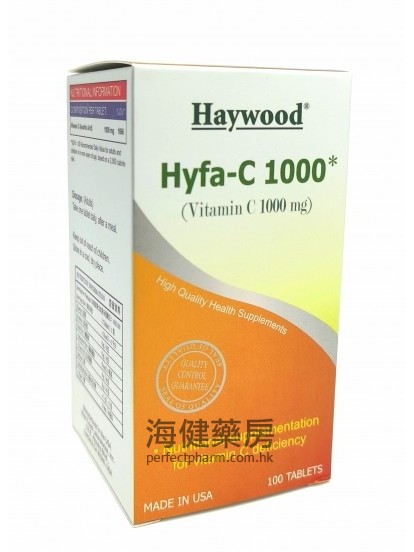 美国希活维他命-C Haywood Hyfa-C 1000mg 100Tablets 