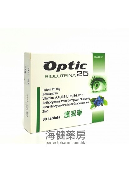 護眼寧 OPTIC Bioluteina 25mg 30Tablets 