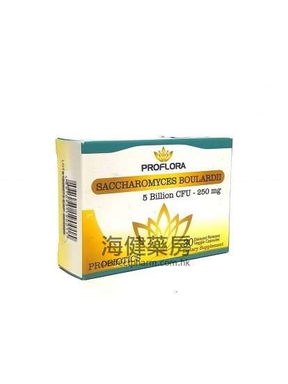 Proflora Saccharomyces Boulardii 5Billion CFU 250mg 30VCaps 