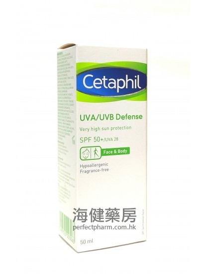 舒特肤防晒乳液 Cetaphil UVA UVB Defence 50ml 