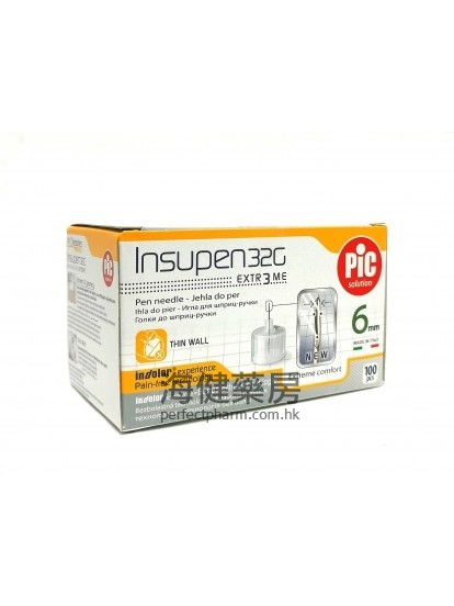 INSUPEN 32G 6mm 100's Pic Solution