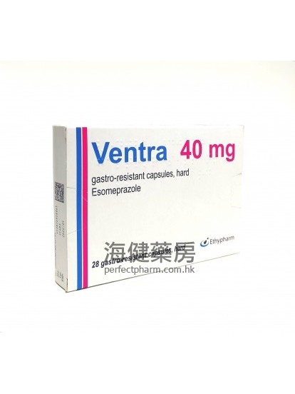 Ventra 40mg Esomeprazole 28Capsules 