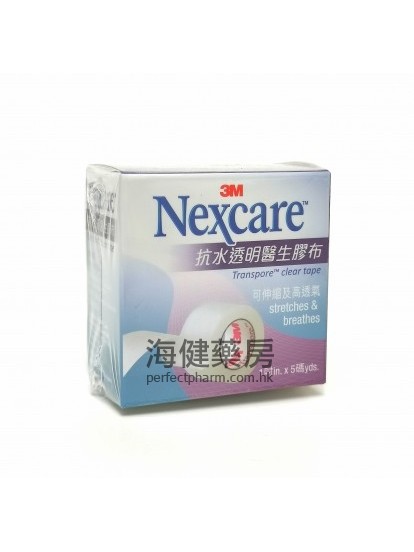 抗水透明醫生膠布 3M Nexcare Transpore Clear Tape 1