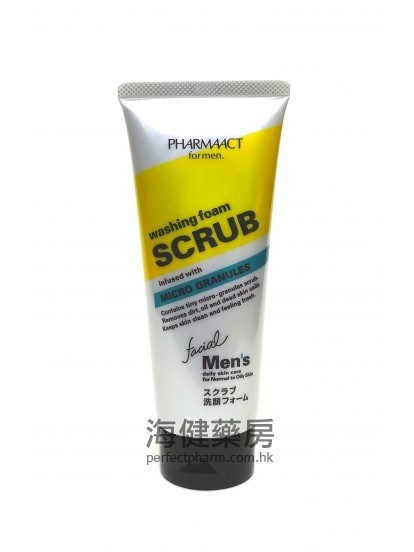 Pharmaact Washing Foam Scrub for Men 