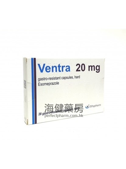 Ventra 20mg Esomeprazole 28Capsules 