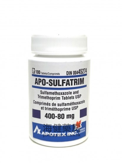 Apo-Sulfatrim 480mg (Sulfamethoxazole and Trimethoprim) 100Tablets 