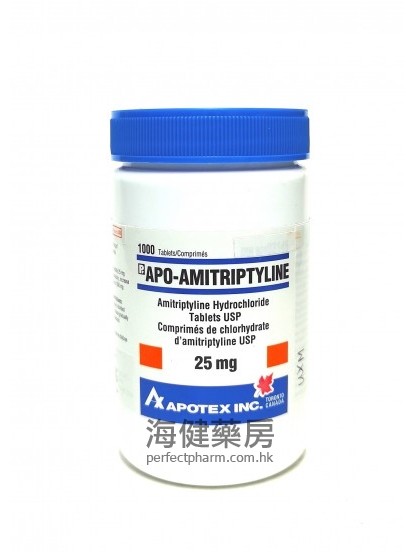 Apo-Amitrityine 25mg 1000Tablets 