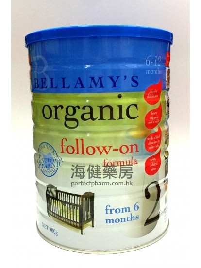 贝拉美有机奶粉 2 号 Bellamy's Organic Follow-On Formula 900g