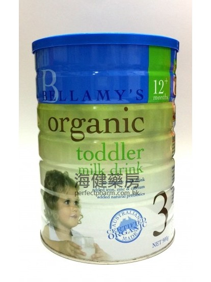 贝拉美有机奶粉 3 号 Bellamy's Organic Toddler Milk Drink 900g