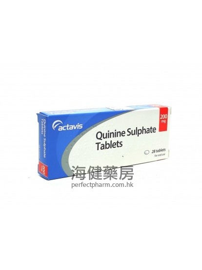 奎宁(金鸡纳霜) Quinine Sulphate 200mg 28Tablets Actavis