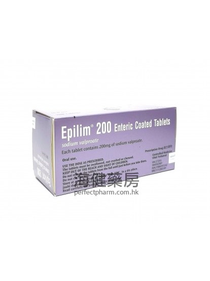 Epilim 200mg 100Enteric Coated Tablets 