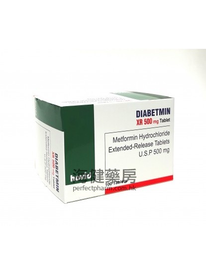 Diabetmin XR 500mg 100Tablets Hovid 