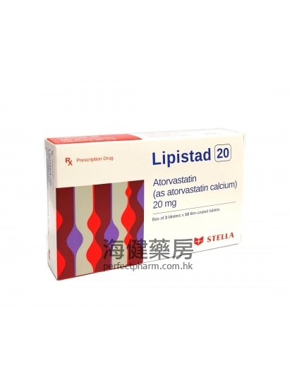 Lipistad 20mg 30Tablets Stada 