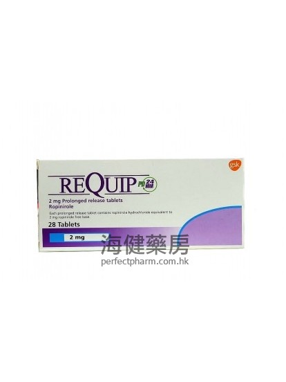 罗匹尼罗 REQUIP PD 2mg (Ropinirole) 28Tablets 