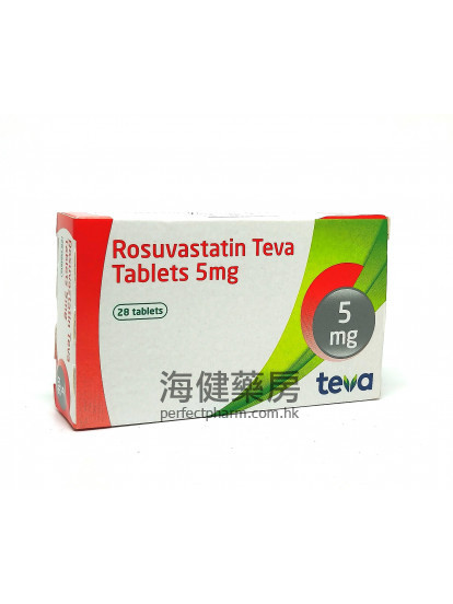 Rosuvastatin Teva 5mg 28Tablets Teva 