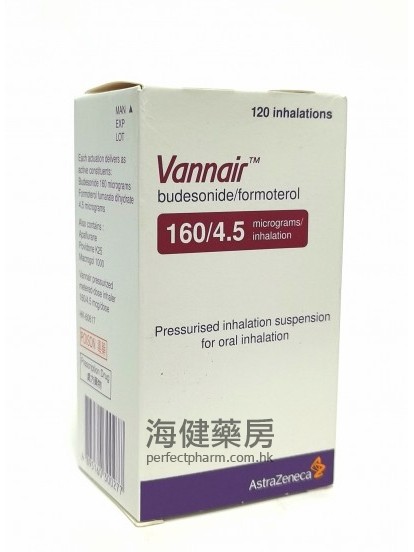 Vannair 160mcg 120 Inhalations 