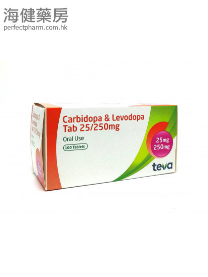 卡左雙多巴 Carbidopa and Levodopa  25:250mg 100Tablets 