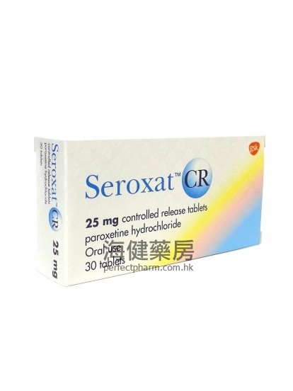 Seroxat CR 25mg 30Tablets 