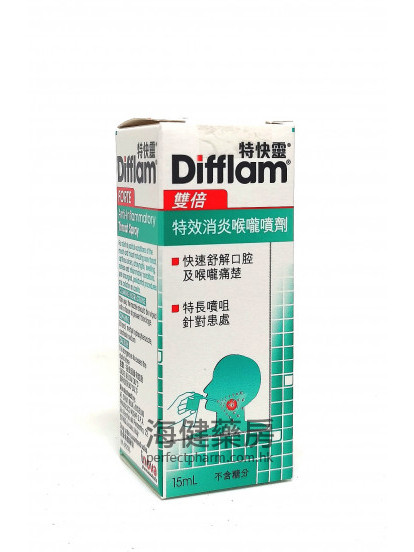 特快灵特效消炎喉咙喷剂 Difflam Forte Spray 15ml