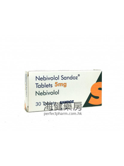 Nebivolol Sandoz Tablets 5mg 30Tablets 奈必洛爾